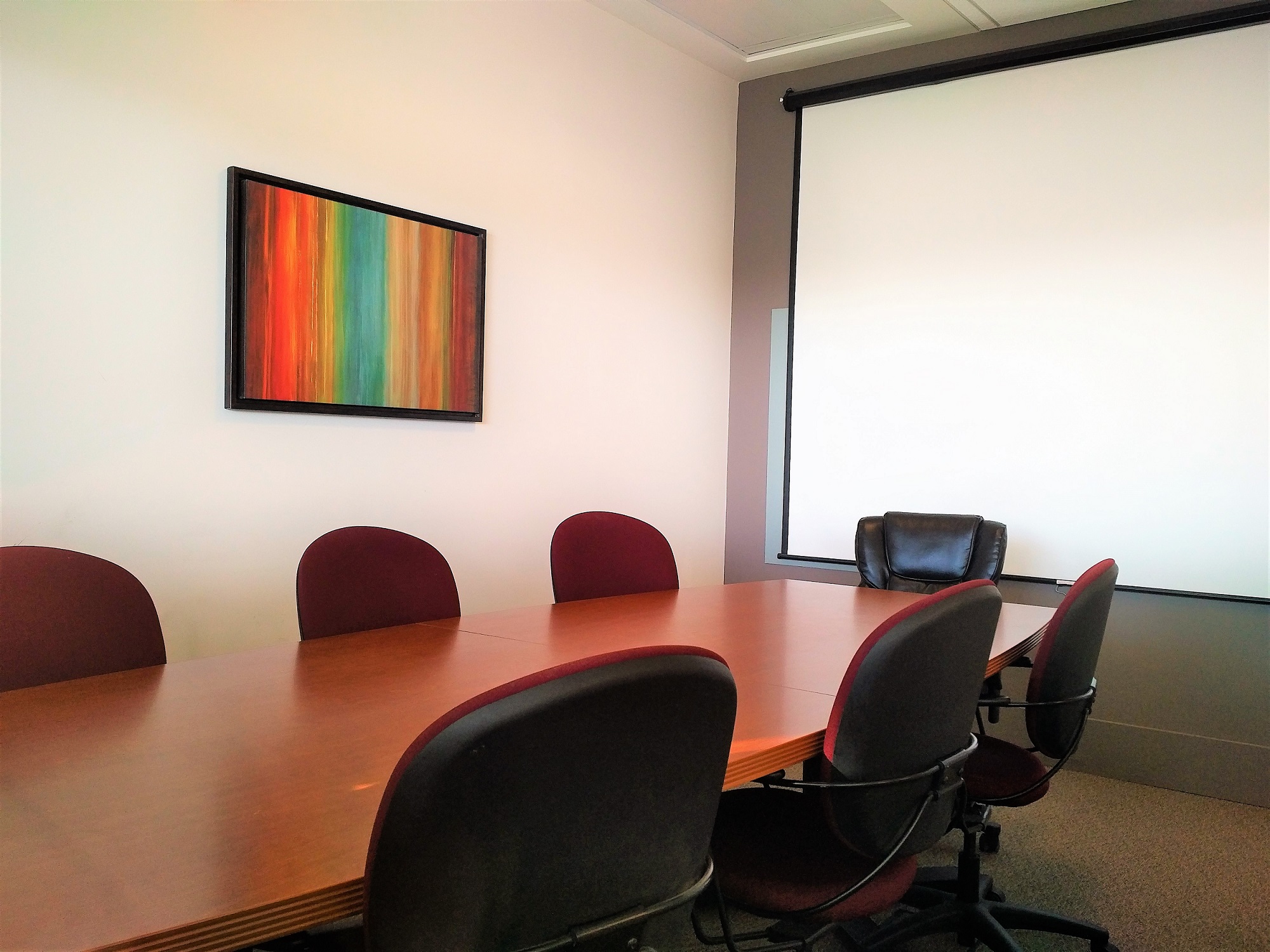 Private boardroom in unit 201.